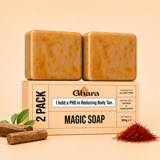 Pack Of 2 Magic Soap- Sandal Wood and Saffron Soap