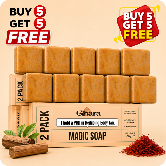 Buy 5 Get 5 Free Magic Soap- Sandal Wood and Saffron Soap