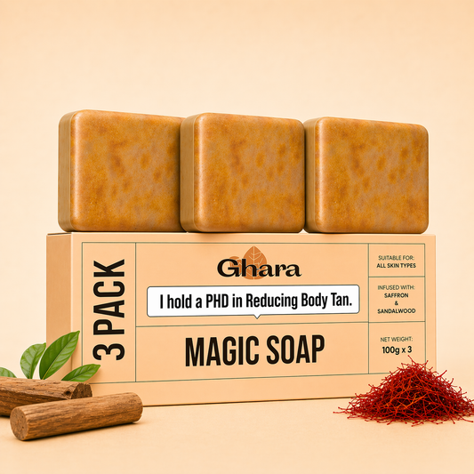 Pack Of 3 Magic Soap- Sandal Wood and Saffron Soap